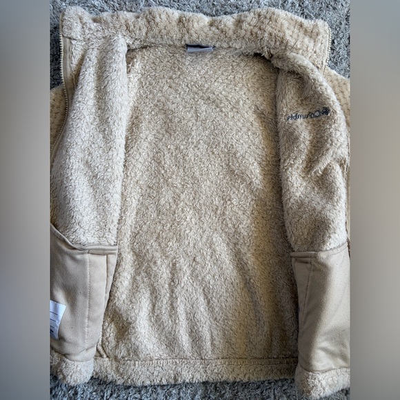 Columbia•Girls’ Fire Side Sherpa Jacket| Tan/Cream | Medium (10/12) - Picture 4 of 9